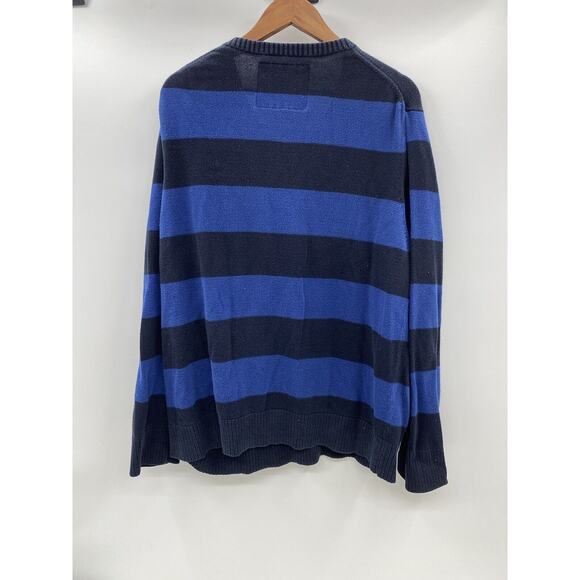 American Eagle Outfitters Purple Black stripe sweater SIZE XXL soft warm cotton - Picture 6 of 8